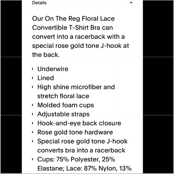 Floral Lace Convertible T-Shirt Bra - Picture 5 of 7